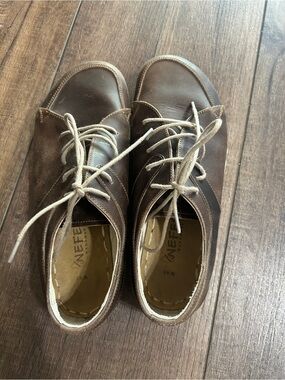 Nefes Handmade Leather Earthing Shoes - Brown Minimalist Oxfords - Women’s 9.5